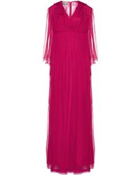 Gucci - Silk Midi Dress - Lyst
