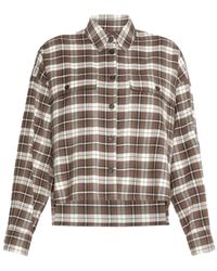 Weekend by Maxmara - Weekend Plaid Flannel Shirt - Lyst