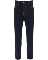 DSquared² - Straight-Leg Cotton Denim Jeans With Logo Detail - Lyst