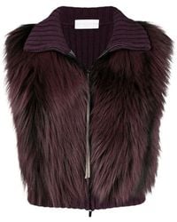 Fabiana Filippi - Fox Fur Knitted Vest Jacket - Lyst