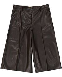 Blanca Vita - Faux Leather Shorts - Lyst