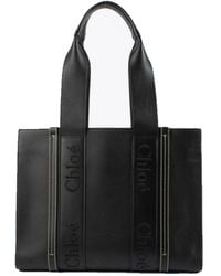Chloé - Woody Medium Leather Tote Bag - Lyst