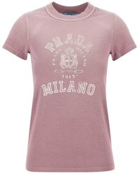 Prada - Jersey T-Shirt - Lyst