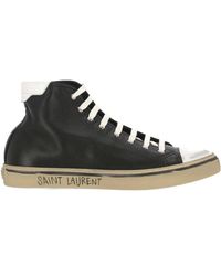 Saint Laurent - Sneakers in pelle Malibu - Lyst
