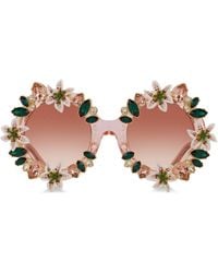 Dolce & Gabbana - Crystal Sunglasses - Lyst