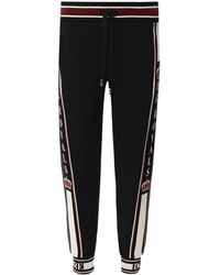 Dolce & Gabbana - Pantaloni jogger crown dg royals neri - Lyst