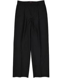Valentino - Wool And Silk Trousers - Lyst