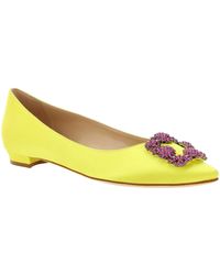 Manolo Blahnik - Hangisi Ballerina Schuhe - Lyst