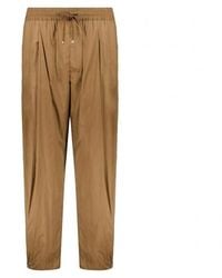 Herno - Drawstring Elastic Waist Pants - Lyst