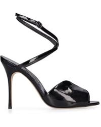 Manolo Blahnik - Hourani 105 Patent Sandal - Lyst