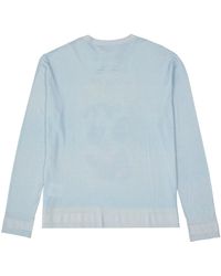 Givenchy - Wolle und seiden bedruckter Pullover - Lyst