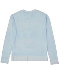 Givenchy - Wolle und seiden bedruckter Pullover - Lyst