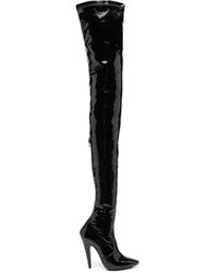 Saint Laurent Aylah Over-the-knee Boots - Black