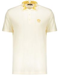 Versace - Contrast Collar Polo - Lyst