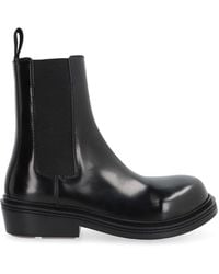 Bottega Veneta - Brushed Leather Chelsea Boots - Lyst