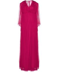 Gucci - Silk Midi Dress - Lyst