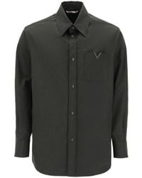 Valentino - V-Logo Jacket Overshirt - Lyst