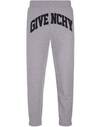 Givenchy - Pantaloni in cotone con logo - Lyst