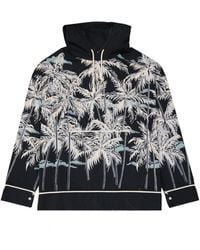 Palm Angels - Hooded Printed Shirt - Lyst