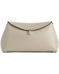 TOTEME - T-Lock Leather Clutch Bag - Lyst
