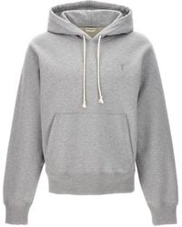 Saint Laurent - Cassandre Embroidered Hoodie - Lyst