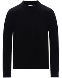 Saint Laurent - Maglione in lana a coste - Lyst