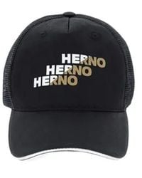 Herno - Logo Baseball Mesh Cap - Lyst