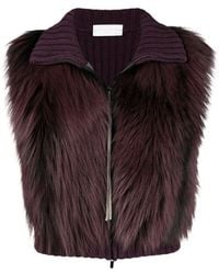Fabiana Filippi - Fox Fur Knitted Vest Jacket - Lyst