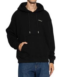 Off-White c/o Virgil Abloh - Off- Logo Hooded Sweatshirt - Lyst