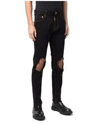 DSquared² - Slim-Fit Denim Jeans With Distressed Details - Lyst