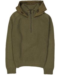 Herno - Long-Sleeved Hooded Knitted Jumper - Lyst