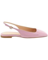 Gianvito Rossi - Leather Flat Sandals - Lyst