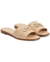 Ferragamo - Luxuriöse Lederslider für Frauen - Lyst