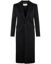 Saint Laurent - Satin Coat - Lyst