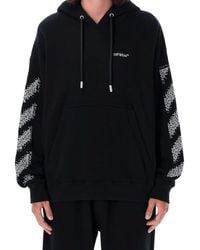 Off-White c/o Virgil Abloh - Pixel Diag Skate Hooded Sweatshirt - Lyst