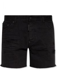 DSquared² - Cotton Denim Shorts - Lyst