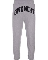 Givenchy - Pantaloni in cotone con logo - Lyst