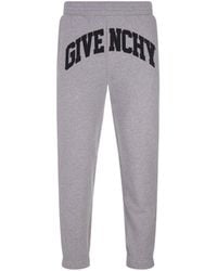Givenchy - Pantaloni in cotone con logo - Lyst