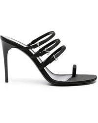 Saint Laurent - Jerry 95 Satin Sandal - Lyst