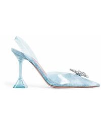 AMINA MUADDI - 95Mm Rosie Glass Pumps - Lyst