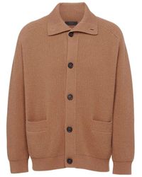 Prada - Cashmere Cardigan - Lyst