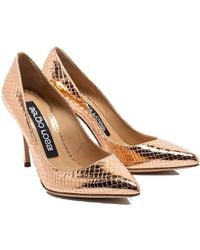 Sergio Rossi - Godiva 090 Python Effect Pumps Calf Leather - Lyst