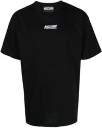 Moschino - Logo-Embroidered Cotton T-Shirt - Lyst