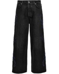Off-White c/o Virgil Abloh - Off Denim Flared Jeans - Lyst