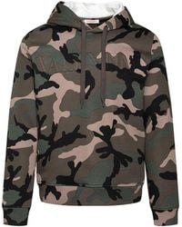 Valentino - Camouflage Pattern Hoodie Sweatshirt - Lyst