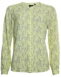 Poools - Blouse 313249-Lemon - Lyst