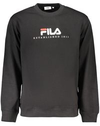 Fila - Zwarte Katoenen Sweatshirt - Lyst