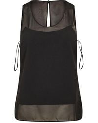 Ted Baker - Sleeveless Top With Panel Detail - Lyst