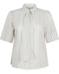 Aaiko - Blouse Korte Mouw Veronne Stripe 35 - Lyst