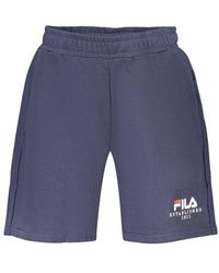Fila - Blauwe Katoenen Herenbroek - Lyst